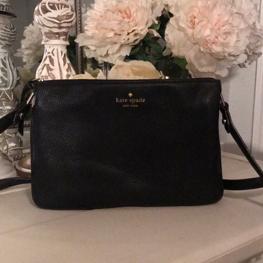Kate Spade ♠️ Black Leather Crossbody